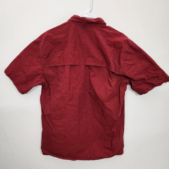 Dickies Vented Short Sleeve Button Down Pocket Shirt Men's Large Fishing 1061 - Picture 9 of 10